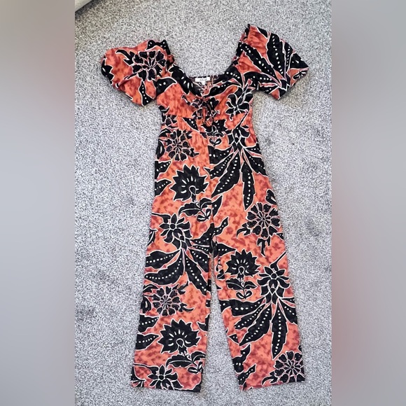 Floral Boho Jumpsuit Sz Large - Picture 4 of 8